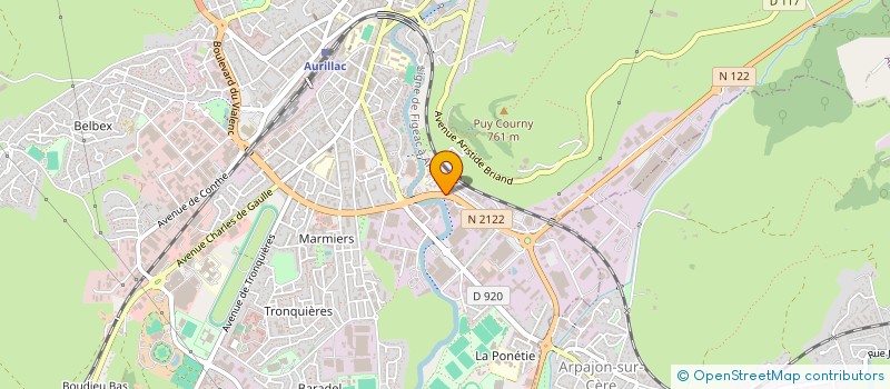 localisation de l'entreprise SARL MALGOUZOU OU CANTAL CUISINES MEUBLE à AURILLAC