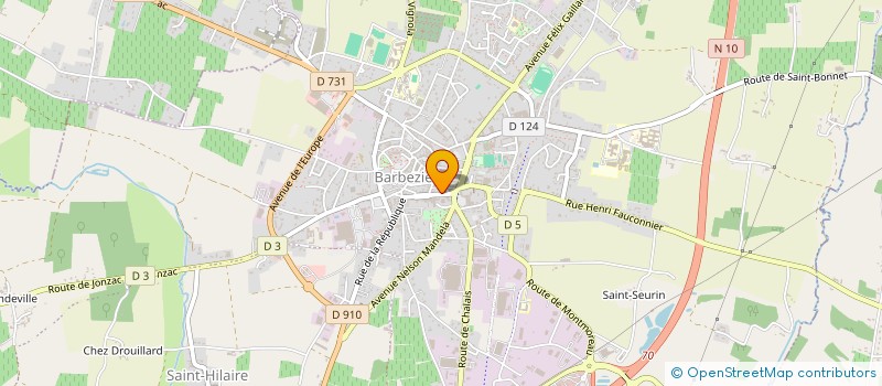 localisation de l'entreprise SARL MALICIA  BARBEZIEUX-SAINT-HILAIRE