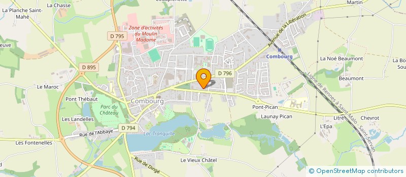 localisation de l'entreprise SARL MALLET-PERTUISEL  COMBOURG