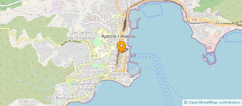 localisation de l'entreprise SARL MALLORY à AJACCIO