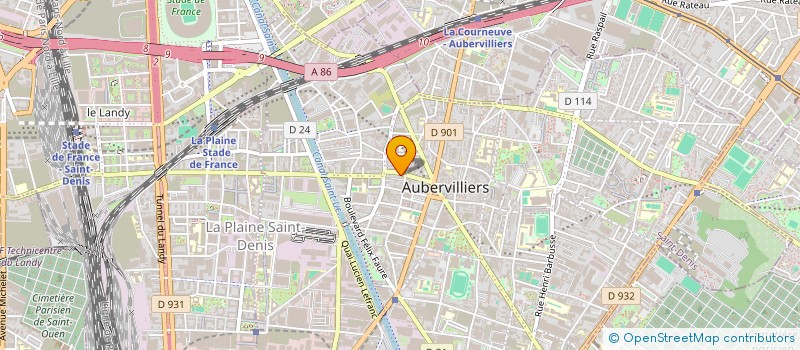 localisation de l'entreprise SARL MAM à AUBERVILLIERS