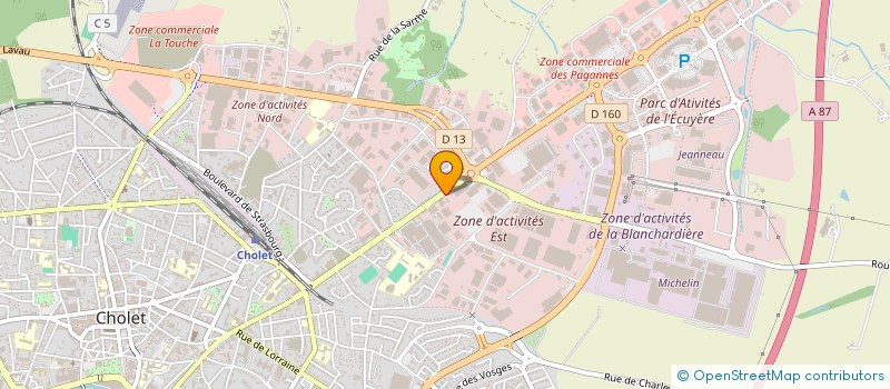 localisation de l'entreprise SARL MANCEAU à CHOLET