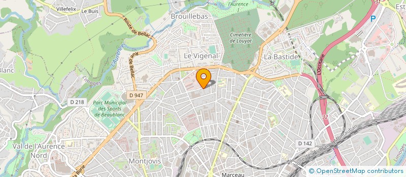 localisation de l'entreprise SARL MANDONNAUD MENUISERIE à LIMOGES