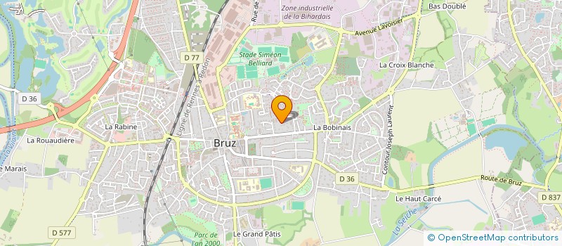 localisation de l'entreprise SARL MANE HUILY  BRUZ