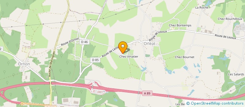 localisation de l'entreprise SARL MANLUSI  LEZOUX