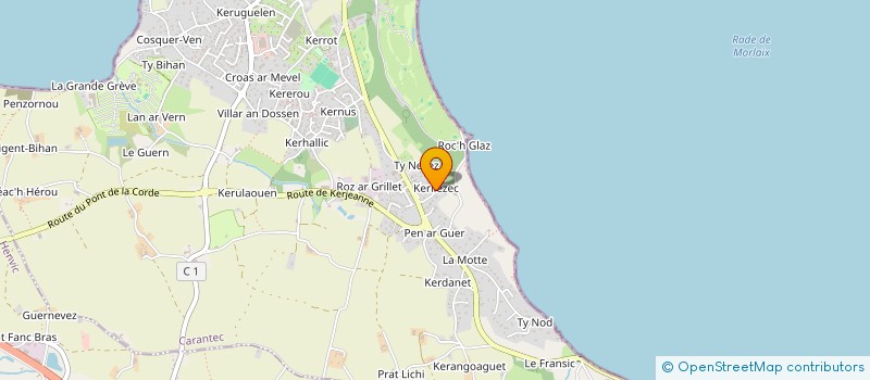 localisation de l'entreprise SARL MANOIR DE KERVEZEC  CARANTEC