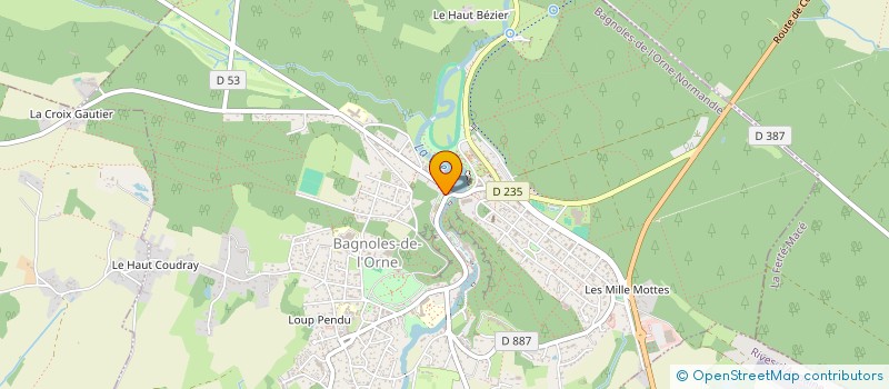 localisation de l'entreprise SARL MANON à BAGNOLES-DE-L'ORNE-NORMANDIE