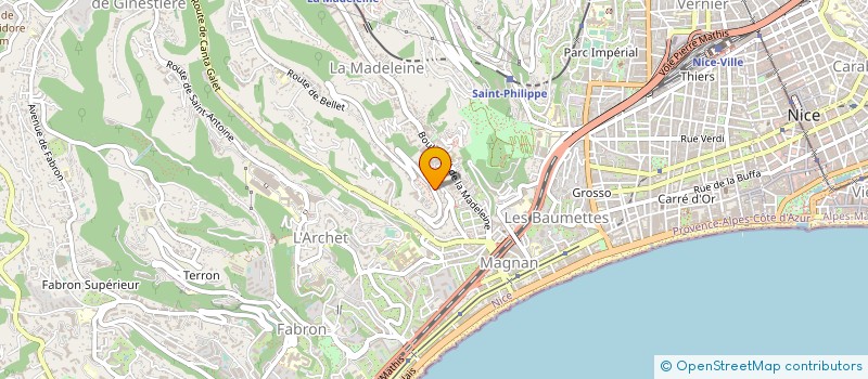 localisation de l'entreprise SARL MANON à NICE