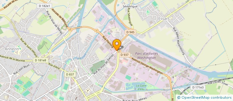 localisation de l'entreprise SARL MANUFACT CONFECT & SOUS TRAITANCE à BETHUNE