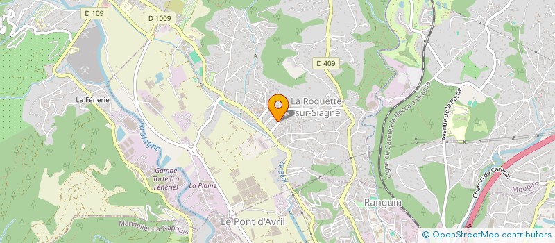 localisation de l'entreprise SARL MANUFACTURE CANNOISE à LA ROQUETTE-SUR-SIAGNE