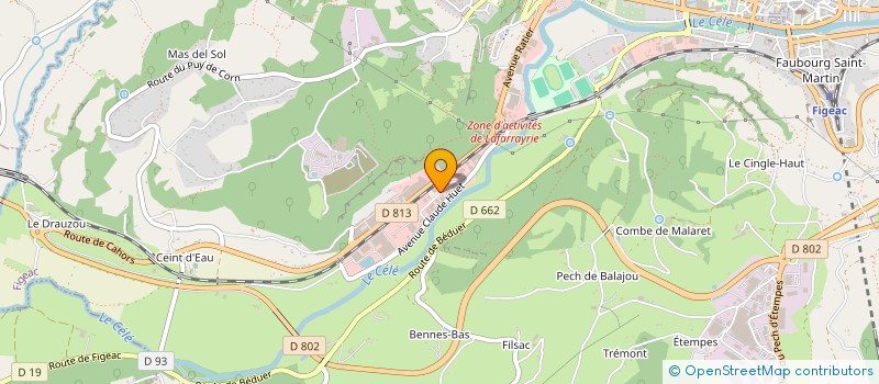 localisation de l'entreprise SARL MANUFACTURES DES SENTEURS  FIGEAC