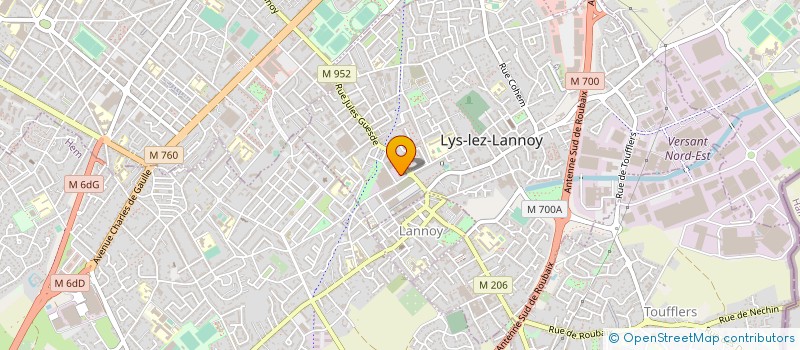 localisation de l'entreprise SARL MANUGREG à LYS-LEZ-LANNOY