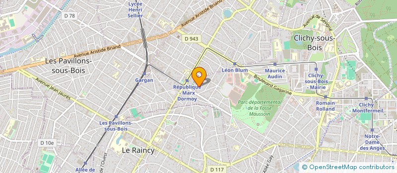 localisation de l'entreprise SARL MAP à CLICHY-SOUS-BOIS