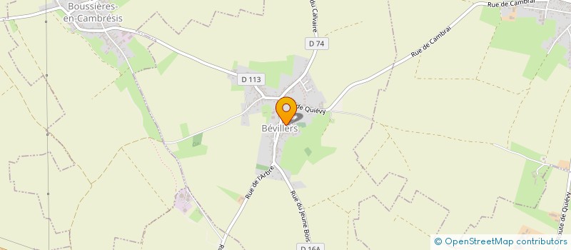 localisation de l'entreprise SARL MARAIS DU CANTIMPRE à BEVILLERS