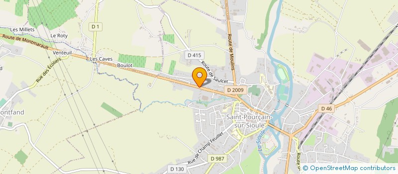 localisation de l'entreprise SARL MARAUD COIFF à SAINT-POURCAIN-SUR-SIOULE