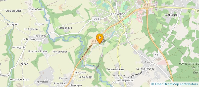localisation de l'entreprise SARL MARBRERIE TANGUY à LANVOLLON