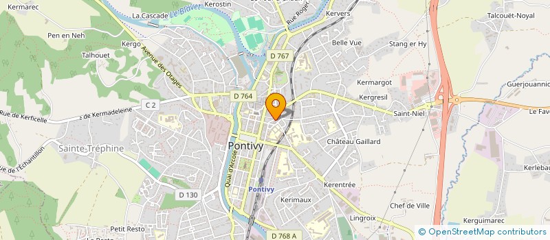 localisation de l'entreprise SARL MARC'H KENTAN à PONTIVY