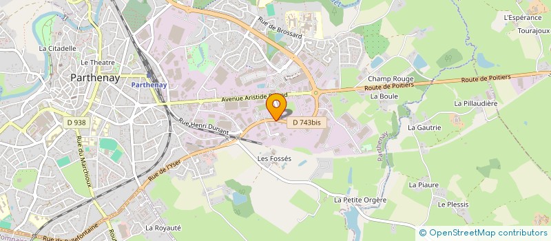 localisation de l'entreprise SARL MARC MARTINEAU EBENISTE TABLETIER à PARTHENAY