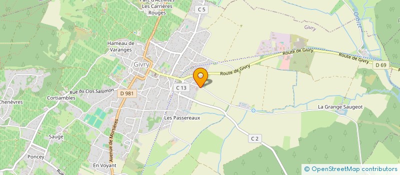 localisation de l'entreprise SARL MARC NEUZILLET à GIVRY