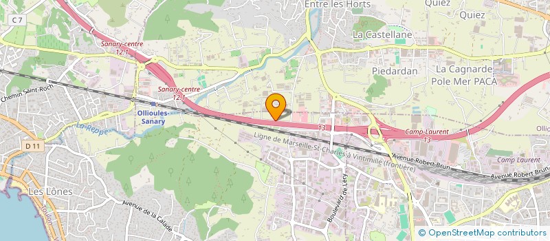 localisation de l'entreprise SARL MARCA ET COMPAGNIE  OLLIOULES