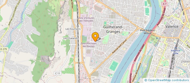 localisation de l'entreprise SARL MARCEL BELLON à GUILHERAND-GRANGES