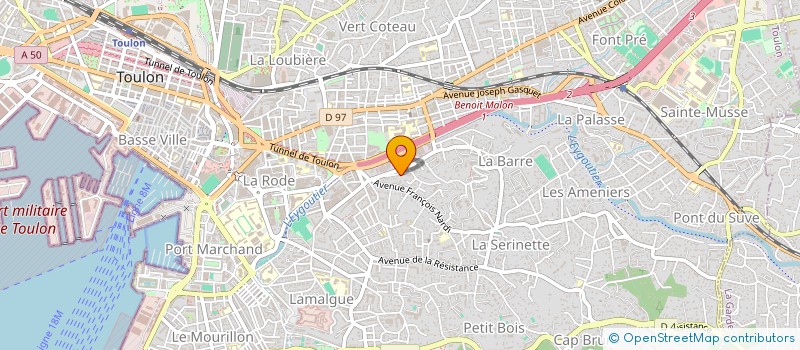 localisation de l'entreprise SARL MARCEL PNEUS  TOULON