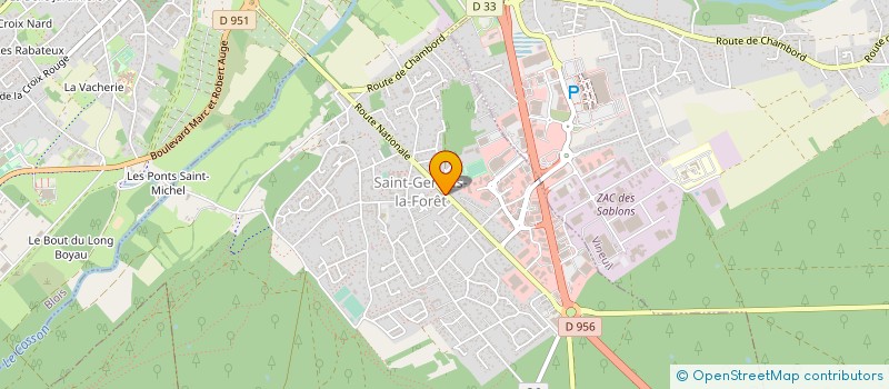 localisation de l'entreprise SARL MARCHAND BOUCLET ET CIE  SAINT-GERVAIS-LA-FORET