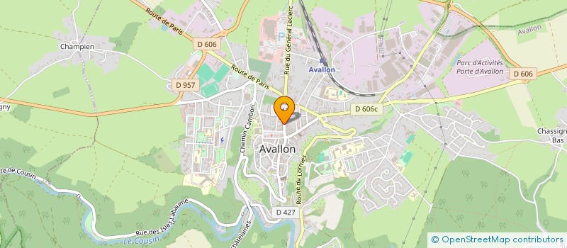 localisation de l'entreprise SARL MARCHAND CHOUDEY à AVALLON