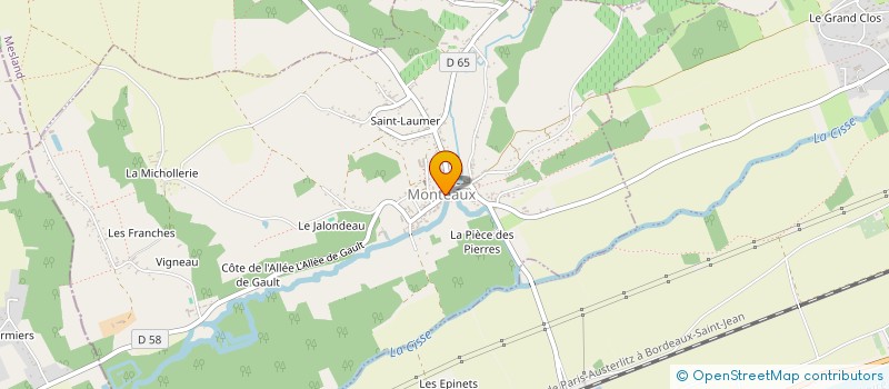 localisation de l'entreprise SARL MARCHAND HENRIQUES  MONTEAUX