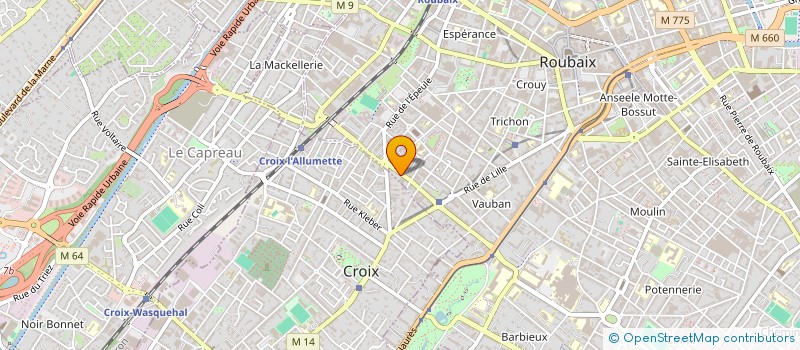 localisation de l'entreprise SARL MARCHE COUVERT à ROUBAIX