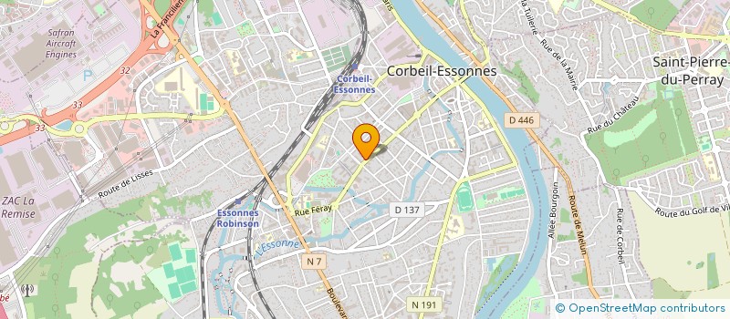 localisation de l'entreprise SARL MARCHE REGIONALE DE L'OCCASION à CORBEIL ESSONNES