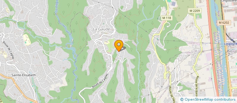 localisation de l'entreprise SARL MAREE COTE D'AZUR DISTRIBUTION  LA GAUDE