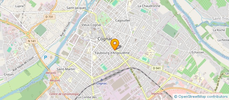 localisation de l'entreprise SARL MARGAN à COGNAC