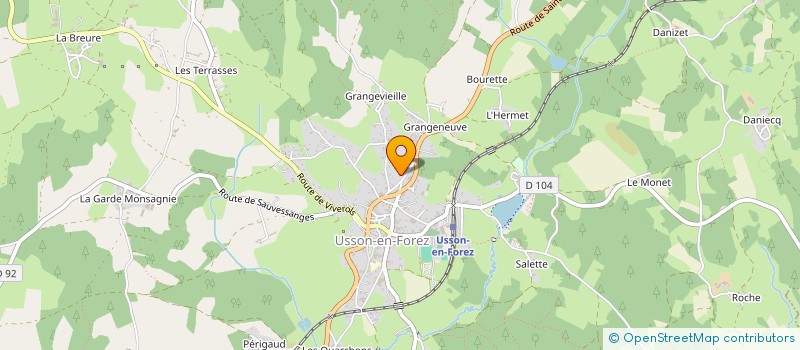 localisation de l'entreprise SARL MARGAUX  USSON-EN-FOREZ