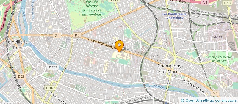 localisation de l'entreprise SARL MARGINAL à CHAMPIGNY-SUR-MARNE