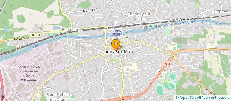 localisation de l'entreprise SARL MARGOT à LAGNY-SUR-MARNE