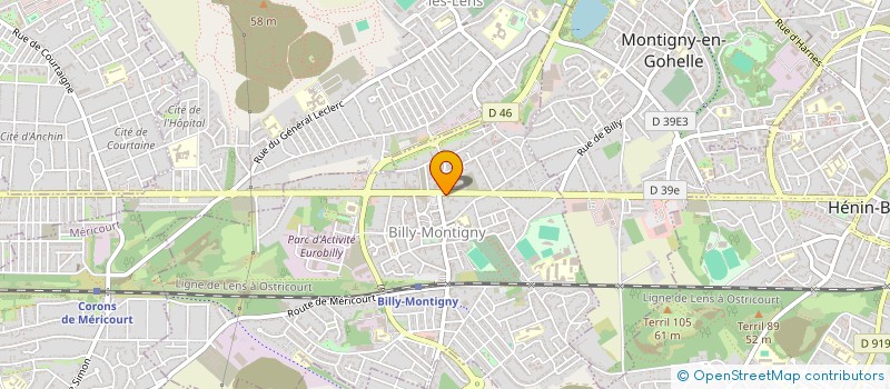 localisation de l'entreprise SARL MARHABA à BILLY-MONTIGNY