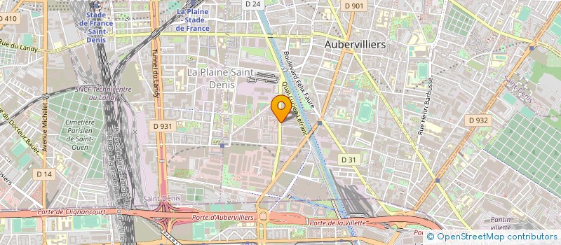 localisation de l'entreprise SARL MARIA  AUBERVILLIERS