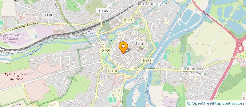 localisation de l'entreprise SARL MARIA  TOUL