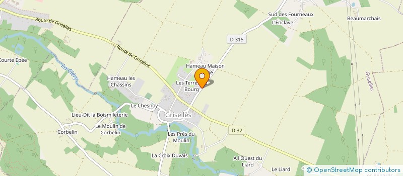localisation de l'entreprise SARL MARIAGE TRAVAUX FORESTIERS à GRISELLES