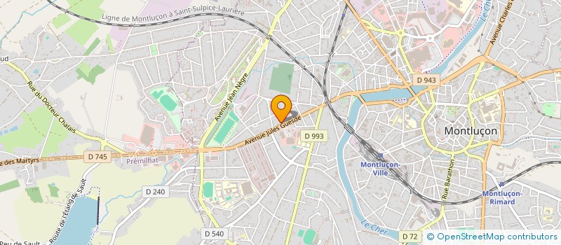 localisation de l'entreprise SARL MARIDET à MONTLUCON