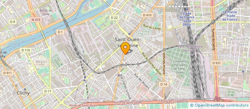 localisation de l'entreprise SARL MARIE à SAINT-OUEN-SUR-SEINE
