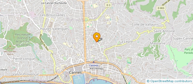 localisation de l'entreprise SARL MARIJO à CANNES