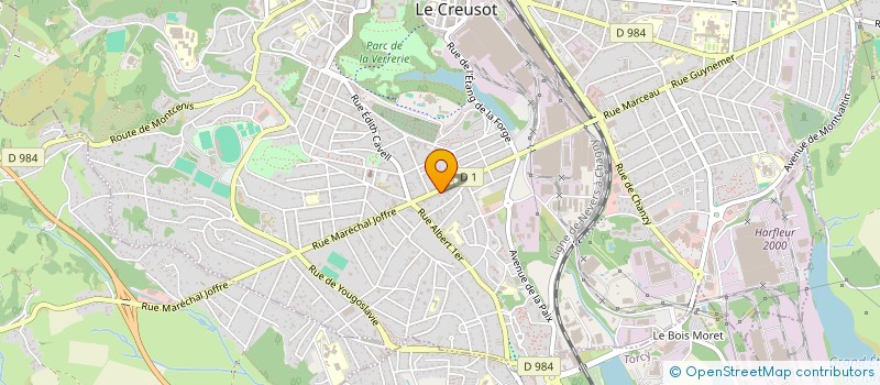 localisation de l'entreprise SARL MARILICE à LE CREUSOT