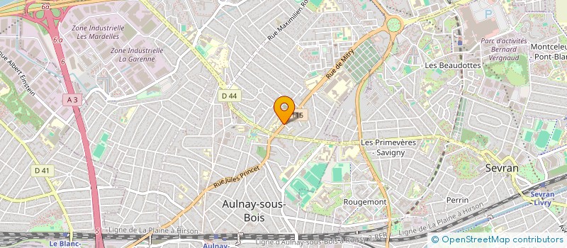 localisation de l'entreprise SARL MARIN  AULNAY SOUS BOIS