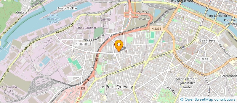 localisation de l'entreprise SARL MARIN BATIMENT  LE PETIT-QUEVILLY