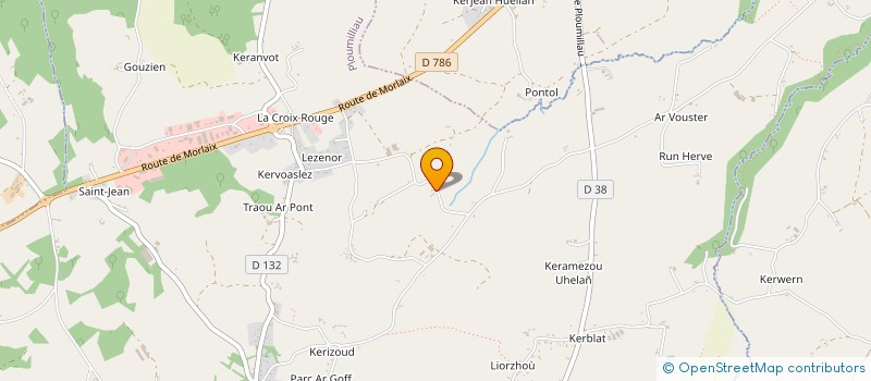 localisation de l'entreprise SARL MARIN ET INA  PLOUMILLIAU