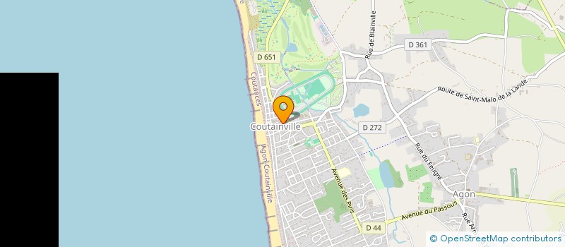 localisation de l'entreprise SARL MARIN OPTIQUE  AGON-COUTAINVILLE