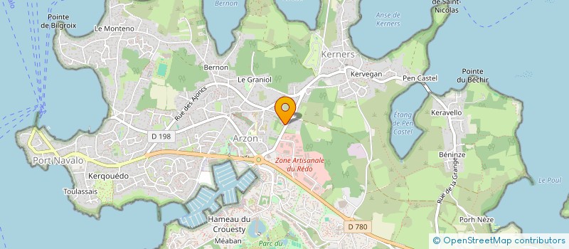 localisation de l'entreprise SARL MARINE COMPOSITE à ARZON