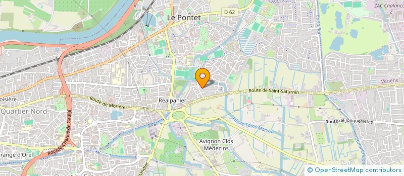 localisation de l'entreprise SARL MARINETTI PERE & FILS  LE PONTET